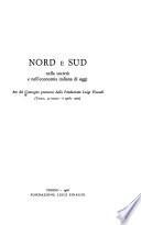 Nord e Sud nella società e nell'economia italiana di oggi