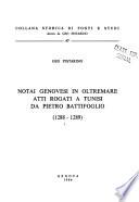 Notai genovesi in oltremare