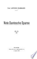 Note dantesche sparse