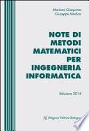 Note di metodi matematici per ingegneria informatica