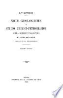 Note geologiche e studio chimico-petrografico sulla regione trachitica di Roccastrada in provincia di Grosseto