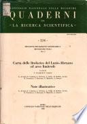 Note illustrative alla Carta delle litofacies del Lazio-Abruzzo ed aree limitrofe