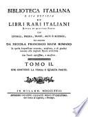 *Notizia de' libri rari italiani ...