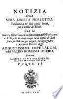 NOTIZIA della VERA LIBERTÀ FIORENTINA