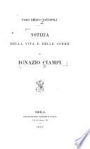 Notizia della vita e delle opere di Ignazio Ciampi