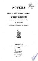 Notizia intorno alla famosa opera istorica d'Ibnu Khaldùn filos. Affric. del sec. XIV