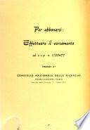 Notiziario de la Ricerca Scientifica