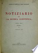 Notiziario de La Ricerca scientifica