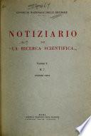 Notiziario de La Ricerca scientifica