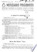 Notiziario prigionieri bollettino d'informazioni sui prigionieri, internati e profughi