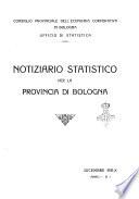 Notiziario statistico per la provincia di Bologna