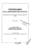 Notiziario sulla protezione delle piante