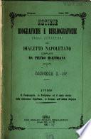 Notizie biografiche e bibliografiche degli scrittori del dialetto Napoletano