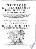 Notizie de' professori del disegno da Cimabue