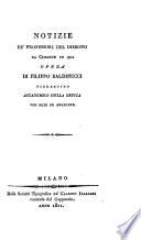 Notizie de' professori del disegno da Cimabue in qua opera ...