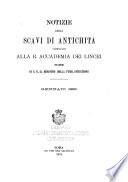 Notizie degli scavi di antichità