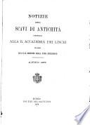 Notizie degli scavi di antichità
