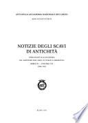 Notizie degli scavi di antichità