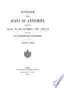 Notizie degli scavi di antichità