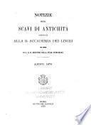 Notizie degli scavi di antichità