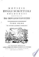 Notizie degli scrittori Bolognesi