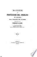 Notizie dei professori del disegno in Liguria dalla fondazione dell'Accademia