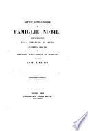 Notizie genealogiche di famiglie nobili degli antichi stati della monarchia di Savoia cui si premette la tragica storia di Jacopo Valperga di Masino pel conte Luigi Cibrario