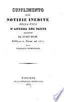 Notizie inedite della vita d'Andrea del Sarto, raccolte da manoscritti, e documenti autentiei. 2. ed