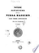 Notizie istoriche della Villa Massimo alle Terme Diocleziane