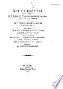 Notizie istoriche delle chiese di S. Maria in Iulia di S. Giovanni Calibita nell'isola Licaonia e di S. Tommaso degli Spagnuoli o della Catena detta poi de' SS. Gio. e Petronio de' Bolognesi col rame del quadro del Domenichino e con un'appendice di documenti e delle iscrizioni bolognesi omesse o posteriori alla collezione del ch. monsignor Pier Luigi Galletti raccolte da Francesco Cancellieri