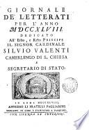 Notizie letterarie oltramontane [afterw.] Giornale de'letterati. Agosto/dec. 1742-1754