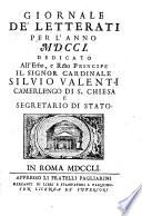 Notizie letterarie oltramontane per uso de' letterati d'Italia (Compilatori. Gaetano Cenni, Michelangelo Giacomelli e Petroni)