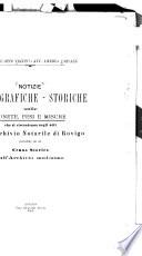 Notizie paleografiche-storiche sulle monete, pesi e misure che si riscontrano negli atti dell'archivio notarile di Rovigo prededute da un cenno storico sull' archivio medesimo