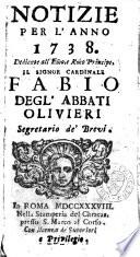 Notizie per l'anno ...