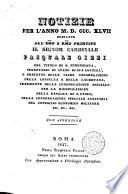 Notizie per l'anno ...