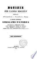 Notizie per l'anno ...
