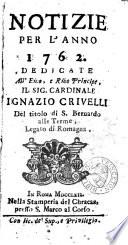Notizie per l'anno ...