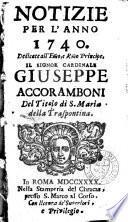 Notizie per l'anno ...