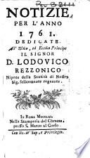 Notizie per l'anno ... secondo il martirologio romano..