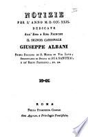 Notizie per l'anno ... secondo il martirologio romano..