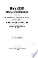 Notizie per l ́anno 1856 dedicate all ́Eminentissimo e Rmo. Principe el Signor Cardinale Carlo de Reisach...