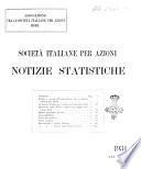 Notizie statistiche Società italiane per azioni