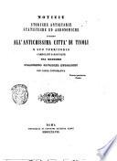 Notizie storiche antiquarie statistiche ed agronomiche intorno all'antichissima citta' di Tivoli e suo territorio