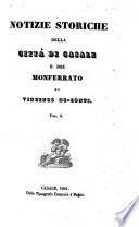 Notizie storiche della citt A a di Casale e del Monferrato