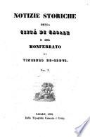 Notizie Storiche della Città di Casale del Monferrato