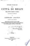 Notizie storiche della città di Melfi nell'antico reame di Napoli