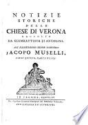 Notizie storiche delle chiese di Verona