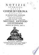 Notizie storiche delle chiese di Verona raccolte da Giambatista Biancolini ... Libro primo [-ottavo ed ultimo]