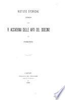 Notizie storiche intorno alla R. Accademia delle arti del disegno in Firenze [C. Iacopo Cavallucci]