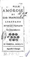 Nouelle amorose di Gio. Francesco Loredano nobile veneto